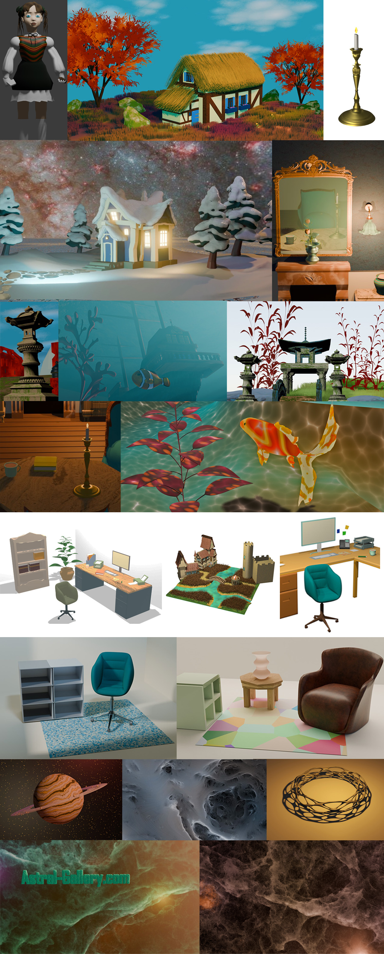 Artwork by Armelle Bigot – Blender Artist, 2D and 3D digital art